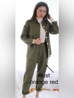 Mien studio pants rust orange/red